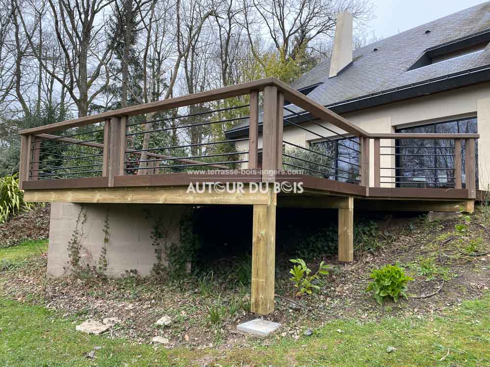 terrasse bois suspendue Angers