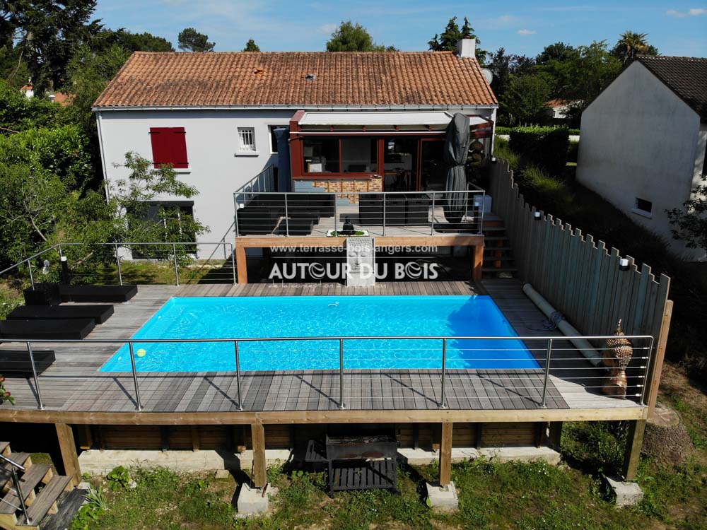 terrasse suspendue piscine Vertou Nantes