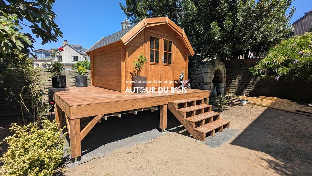 terrasse suspendue sur pilotis