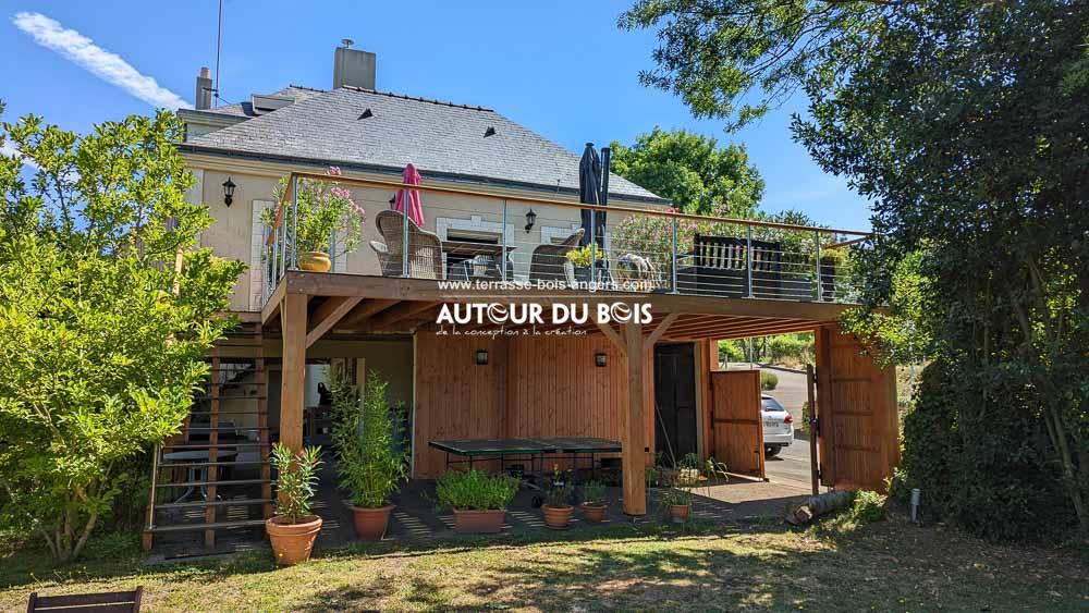 terrasse suspendue sur pilotis
