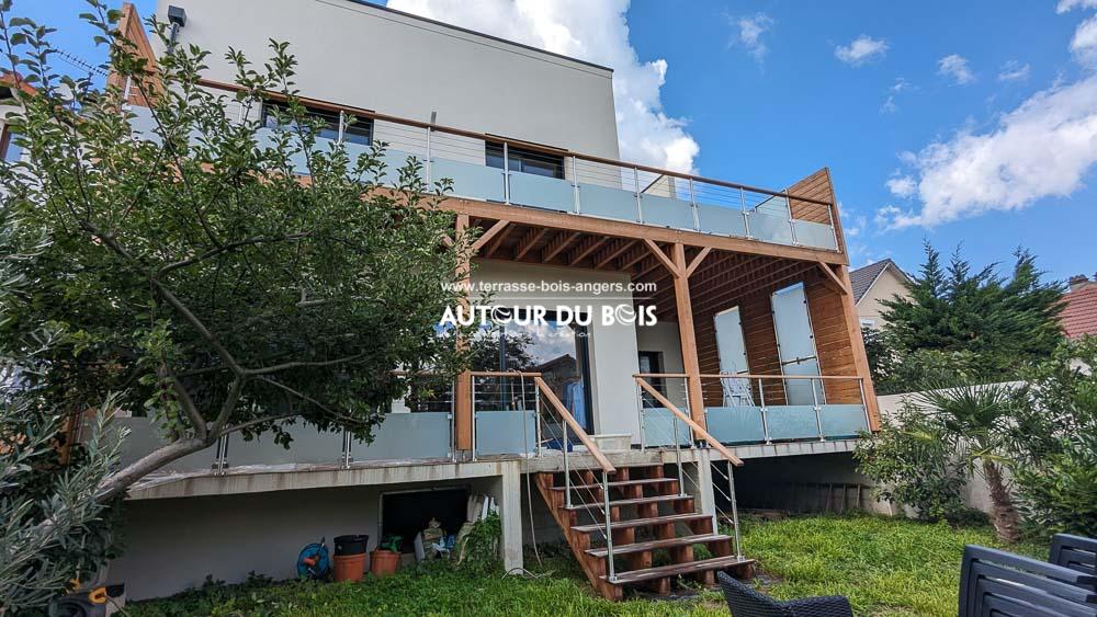 terrasse suspendue sur pilotis