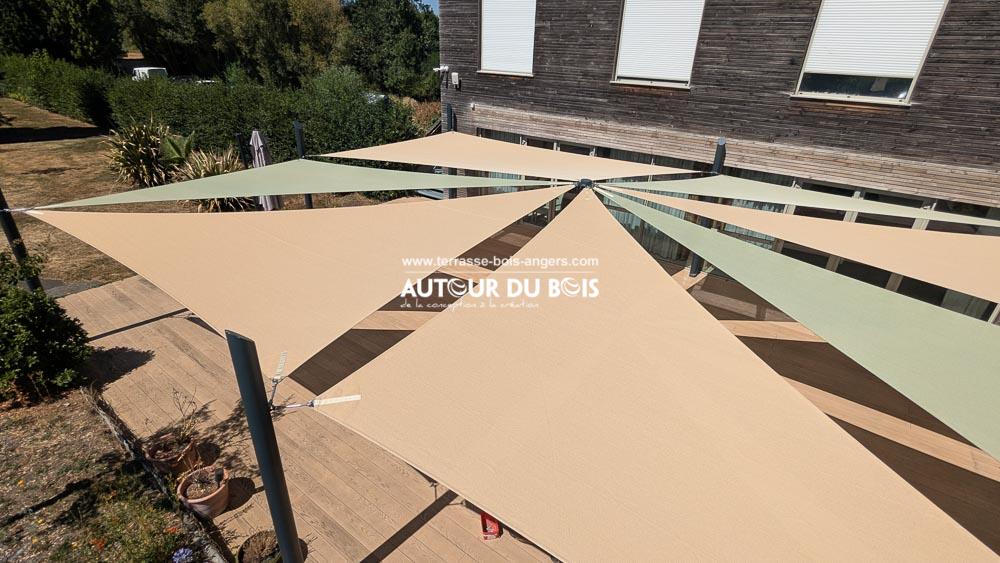 voile ombrage sur-mesure pour établissement public ou privé