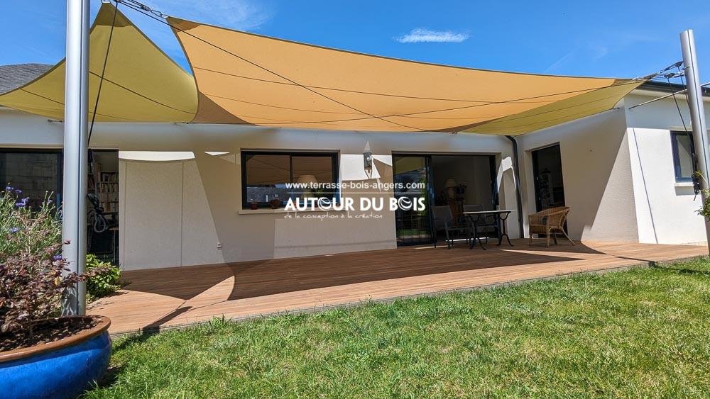 voile ombrage sur-mesure pour terrasse